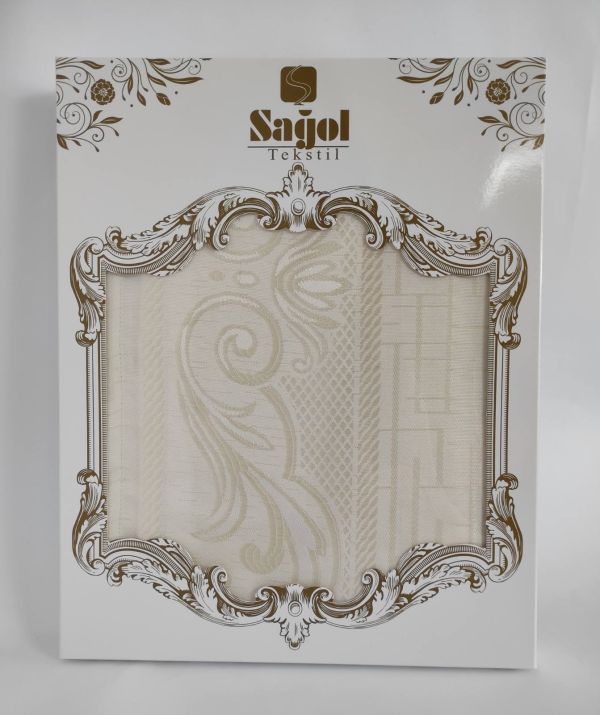 Скатертина Sagol тефлон 110x160 Sgl-003 Cream в коробці *