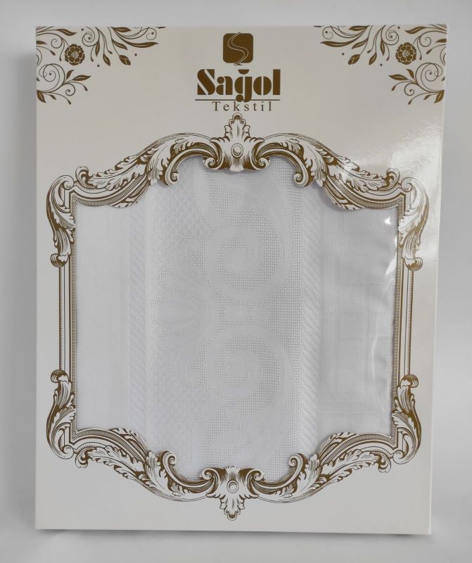 Скатертина Sagol тефлон 140x180 Sgl-003 White в коробці *
