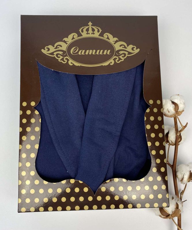 Халат жіночий Maison D'or Coralie Navy L в коробці