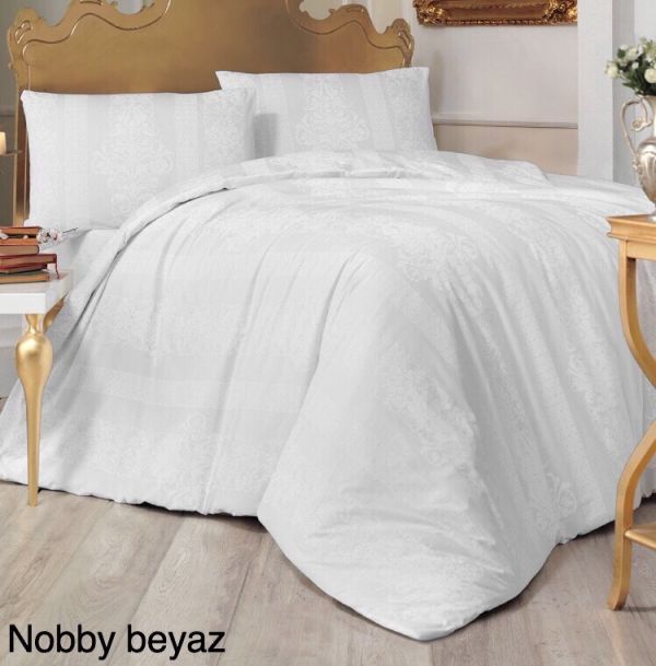 Постільна білизна Altinbasak ранфорс 200x220 Nobby Beyaz