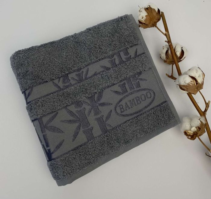 Рушник 50x90 Bamboo-1 Anthracite