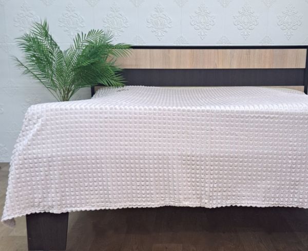 Покривало велюр без упаковки 220х240 Light  Beige (1662)