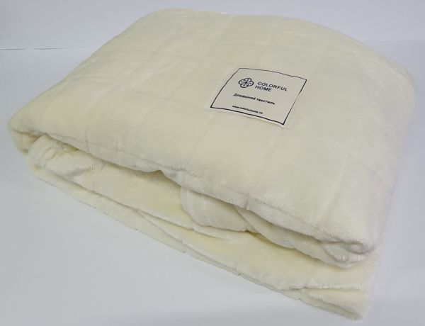 Покривало велюр шиншила 200х220 Milk