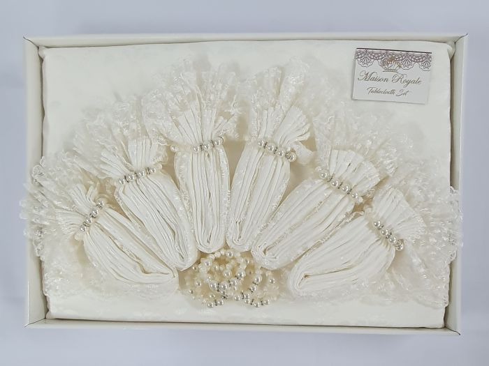 Скатертина KDK Set Maison Royale 160x220+8 psc Cream