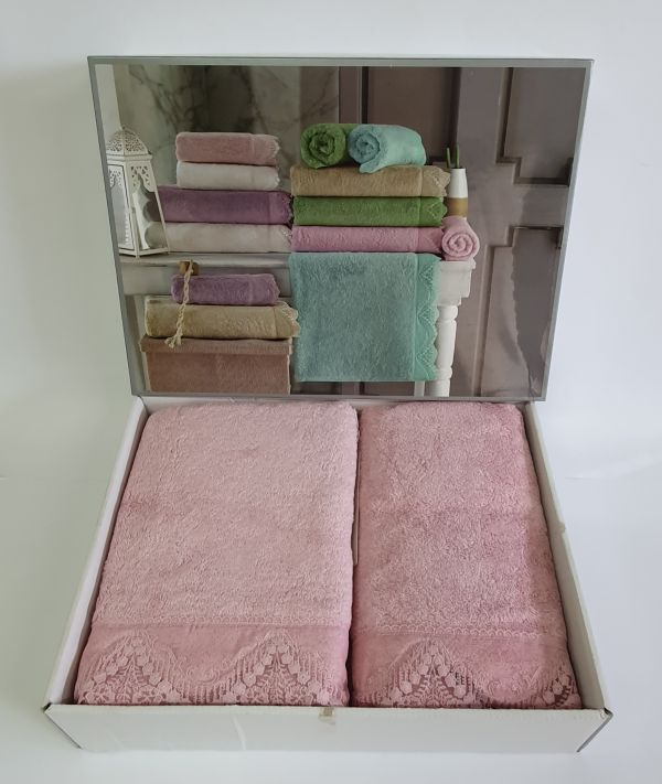 Рушники Maison D'or 2шт Passion Pink
