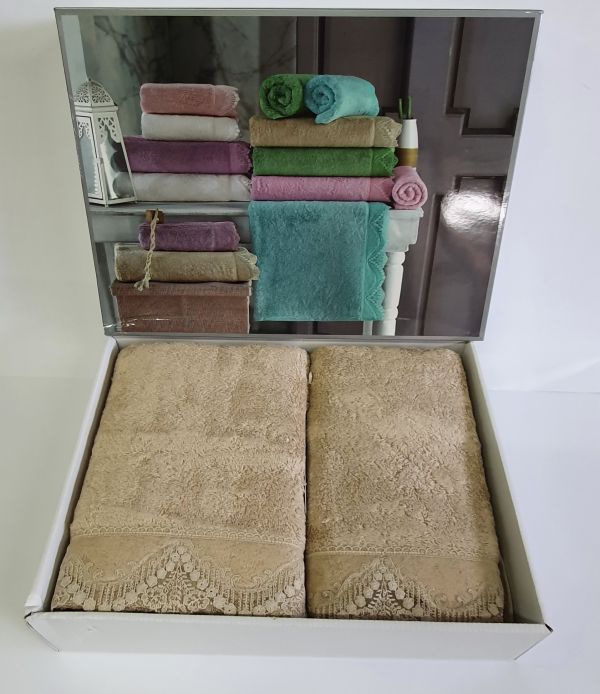 Рушники Maison D'or 2шт Passion Beige