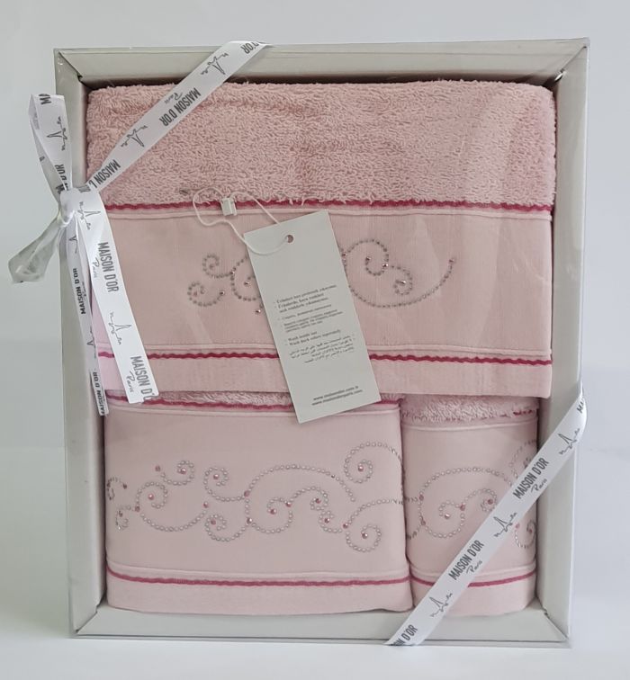 Рушники Maison D'or 3шт Dalliy Rosa