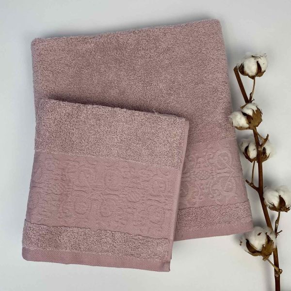 Набір рушників Cottonize 2 шт cod124 Dirty- Pink