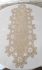 Доріжка велюрова Acme з мереживом 45*140 Daisy Gold