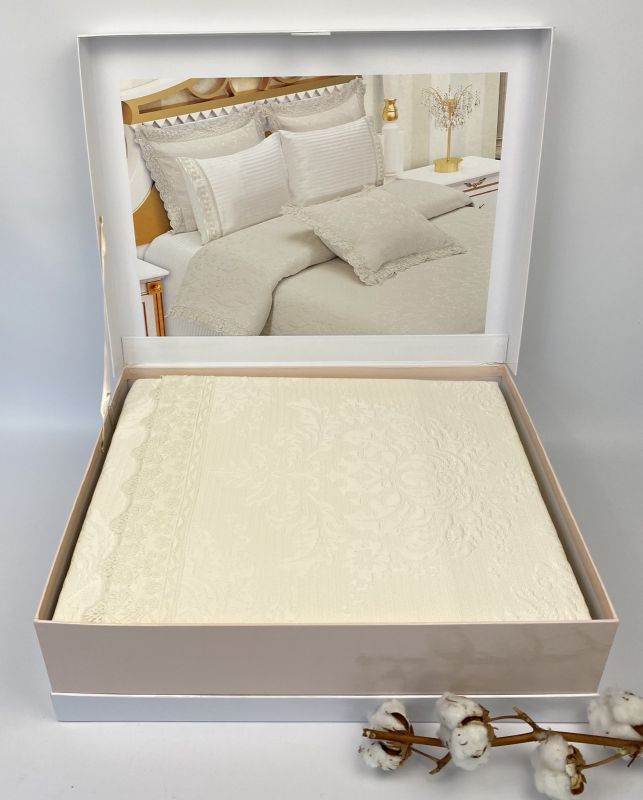 Набір Покривало + постіль Maison D'or Policoton 260x260 Krem
