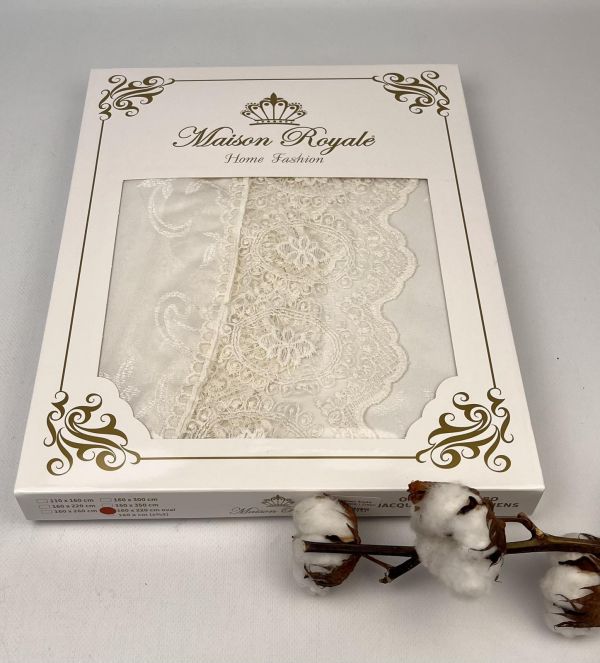 Скатертина Maison Royale 160x220 Овал KDK-1 Cream