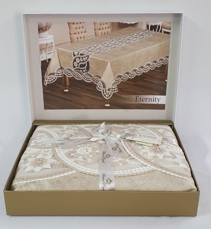 Скатертина Велюр Maison Royale 160x260 Eternity Cappucino