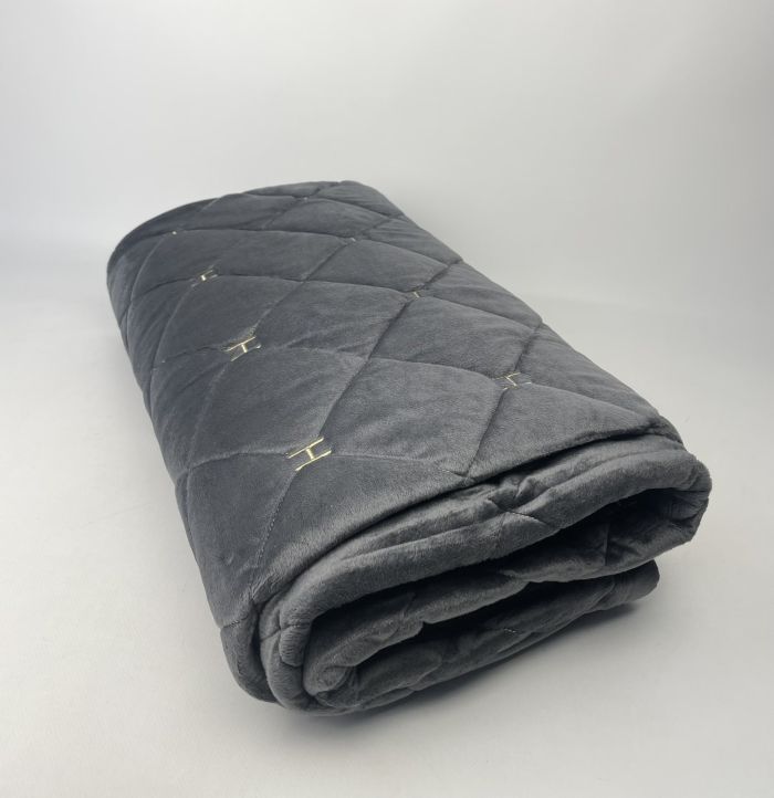 Покривало велюрове 150x230 Антрацит (AN 16-40)
