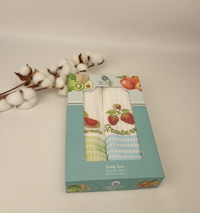 Набір вафельних рушників Nilteks 2 шт Qualite Fruit