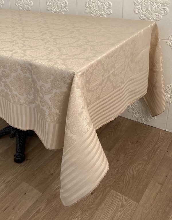 Скатертина тефлонова Masali 140x180 Jumbo-2 Cappucino PVS