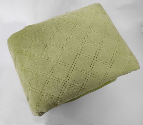 Покривало  ТЕП "ВЕЛЮР" 240*220см  Light Green Ромб прямий