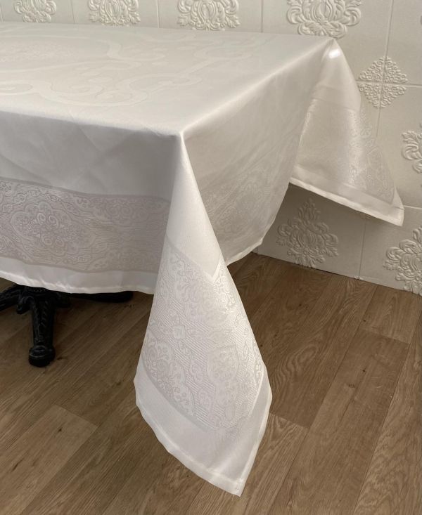 Скатертина Masali тефлон 160x350 Model 508 Cream