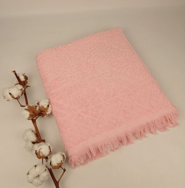 Рушник Philippus Delux Cotton 70х140 Puket Рожевий (Е949)