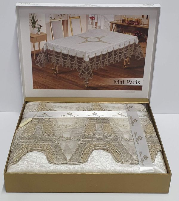 Скатертина Велюр Maison Royale 160x260 Mai Paris Cream