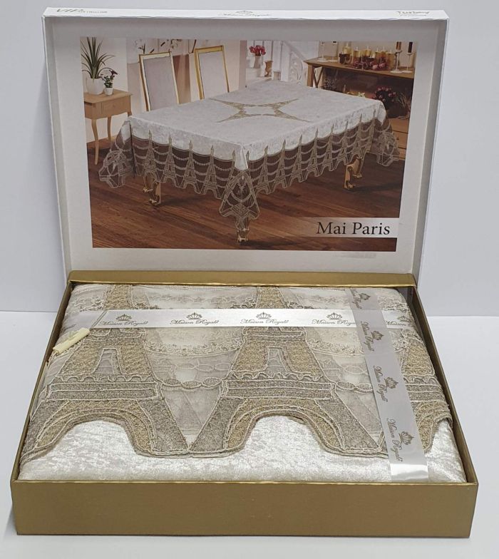 Скатертина Велюр Maison Royale 160x260 Mai Paris Cream