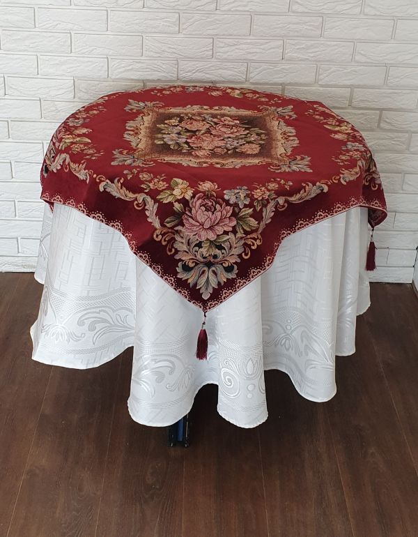 Квадрат велюровий160х160 St 125 V4 Bordo
