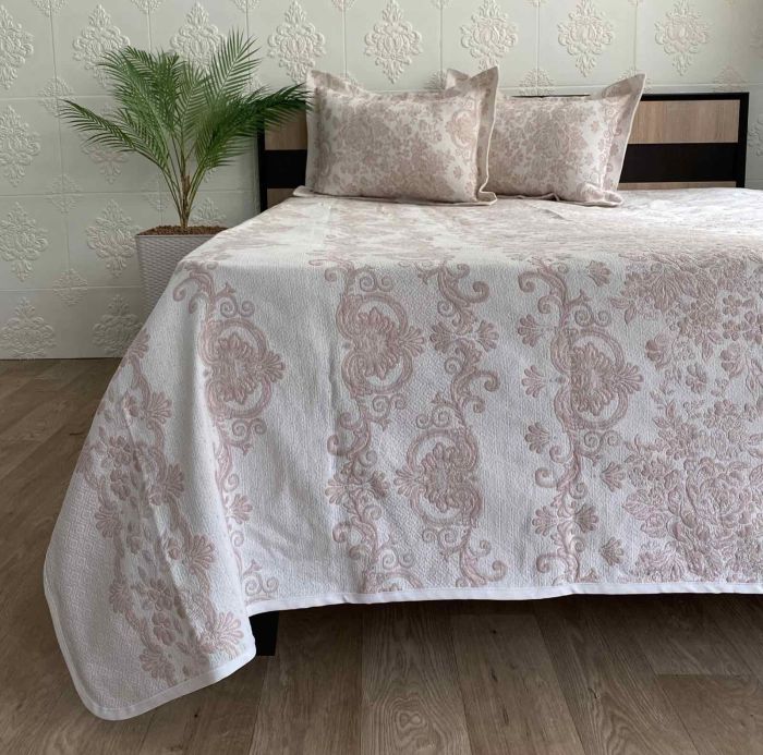 Покривало Moda Box 240x260 з наволочками Algan Pudra