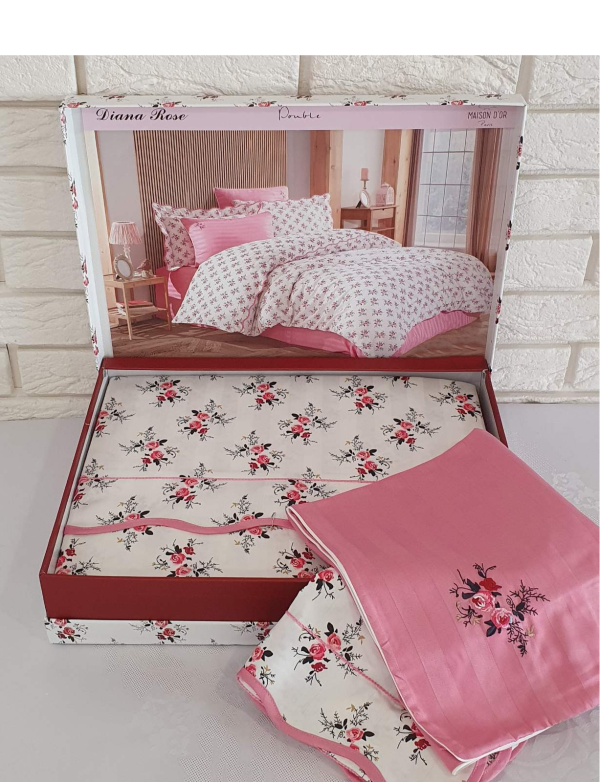 Постільна білизна Maison D'or сатин 160х220 Diana Rose Rose