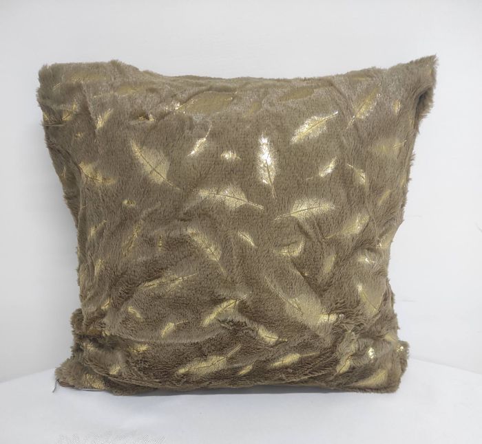 Наволочка велюр Перо 40*40 Brown