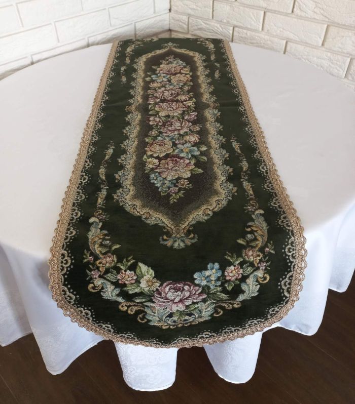 Доріжка Sagol велюр OV 40х140 St 125 Yesil