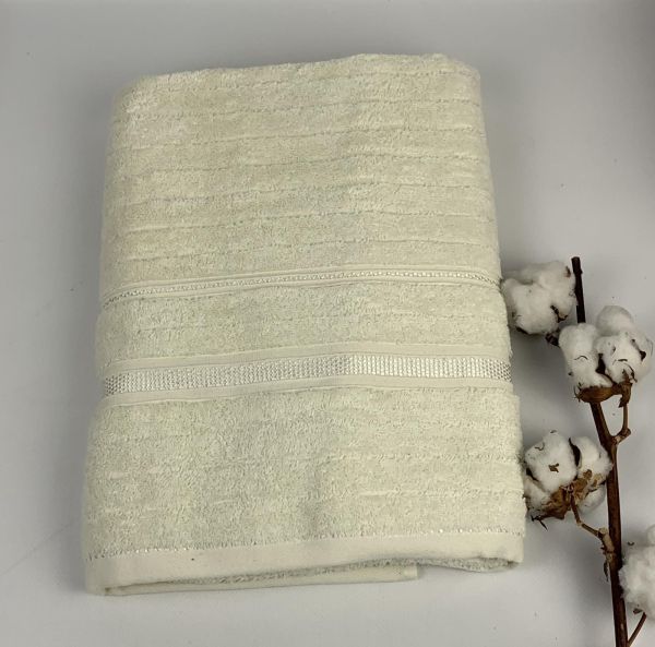 Рушник Philippus Delux Cotton 70х140 Hazel Молочний(ЕА056)