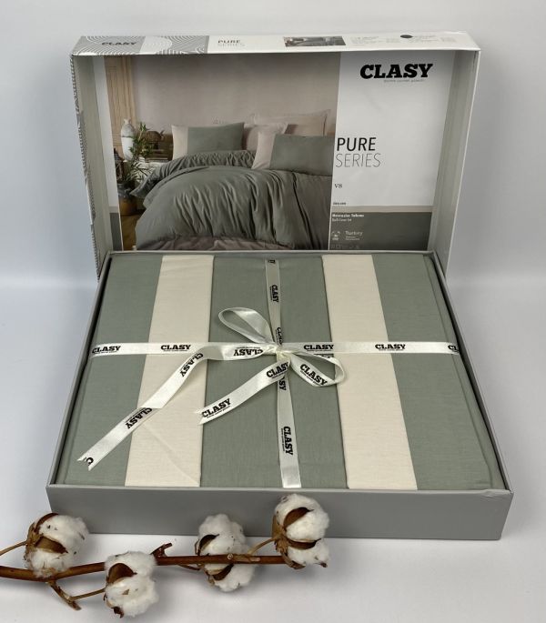 Постільна білизна CLASY ранфорс 200x220 см Pure Series V-8 Mint