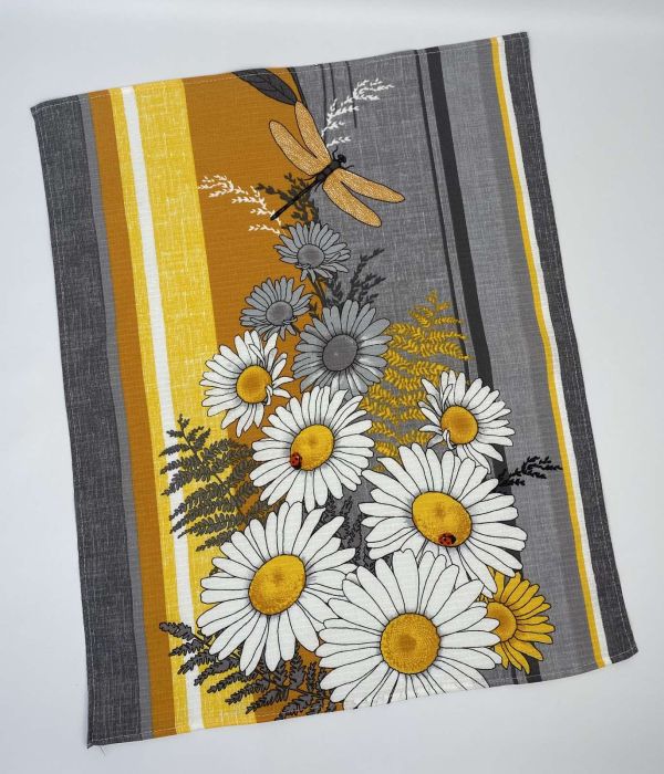 Рушник кухонний вафельний "Flowers" Model-2 60х50