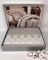 Постільна білизна Maison D'or сатин з мереживом 200х220 Gloriya Grey