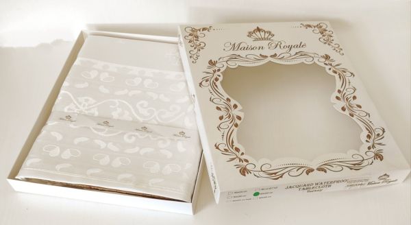 Скатертина тефлон Maison Royale 160*300 Mitsy Cream