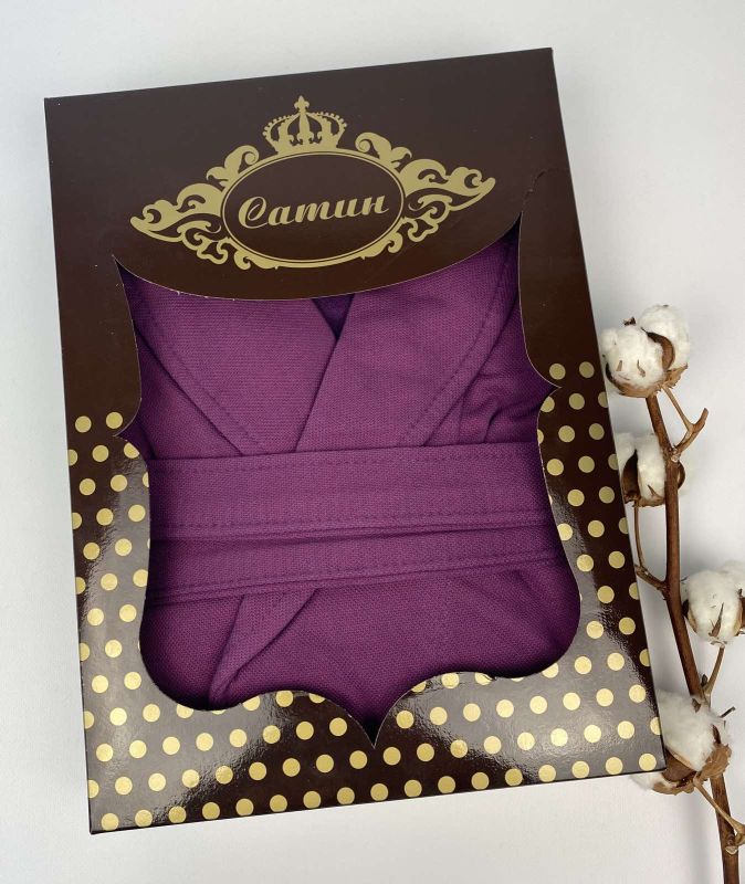 Халат жіночий Maison D'or Coralie Purple S в коробці