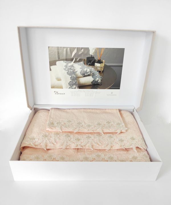 Набір рушників 3шт Pepper Home Florance Pink