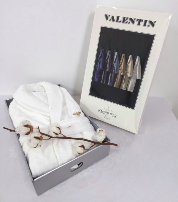 Халат чоловічий Maison D'or Valentin White XL