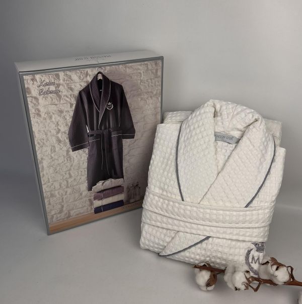 Халат чоловічий Maison D'or Karius White M