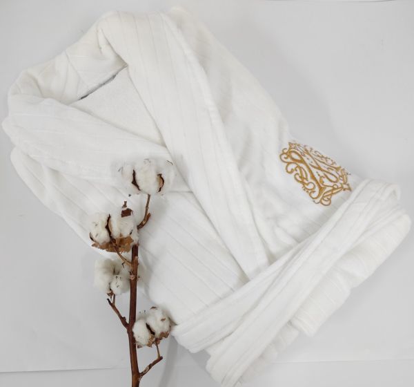 Халат чоловічий Maison D'or Alberto White M