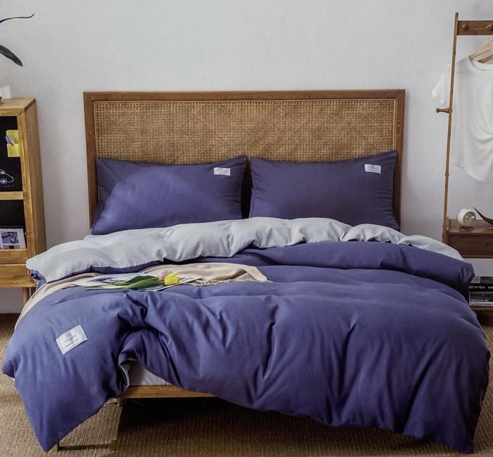 Постільна білизна Colorful Home сатин 180х220 Solid Color Blue