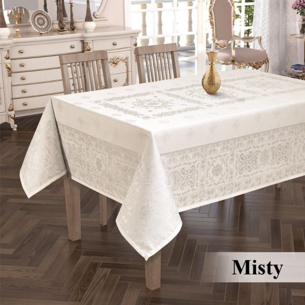 Скатертина тефлон Maison Royale 160*220 Misty White