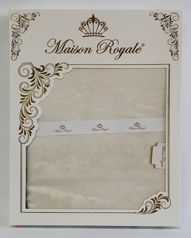 Скатертина тефлон Maison Royale 160*220 Zumrut Cream