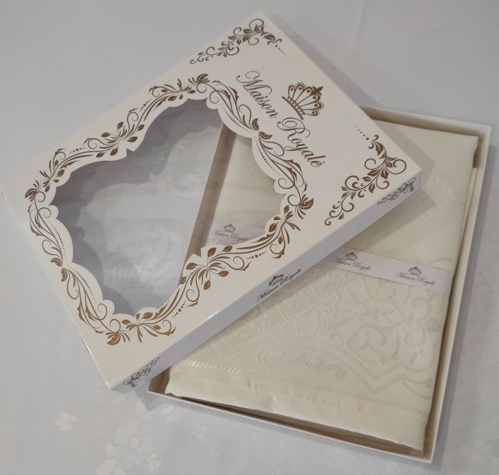 Скатертина тефлон Maison Royale 160*220 Hafsa Cream