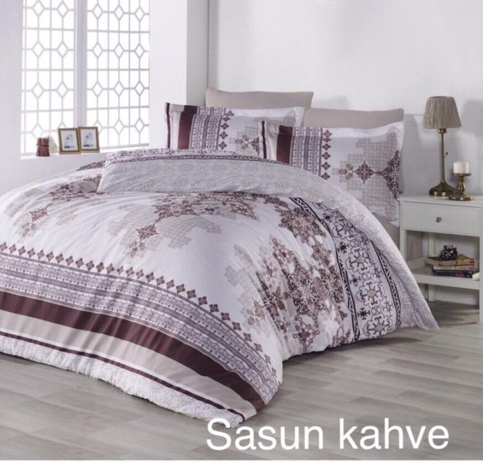 Постільна білизна Altinbasak сатин 200x220 Sasun kahve