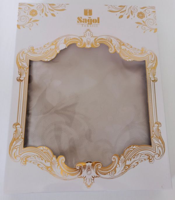 Скатертина Sagol тефлон 160x300 ovale St-060 Bej в коробці *