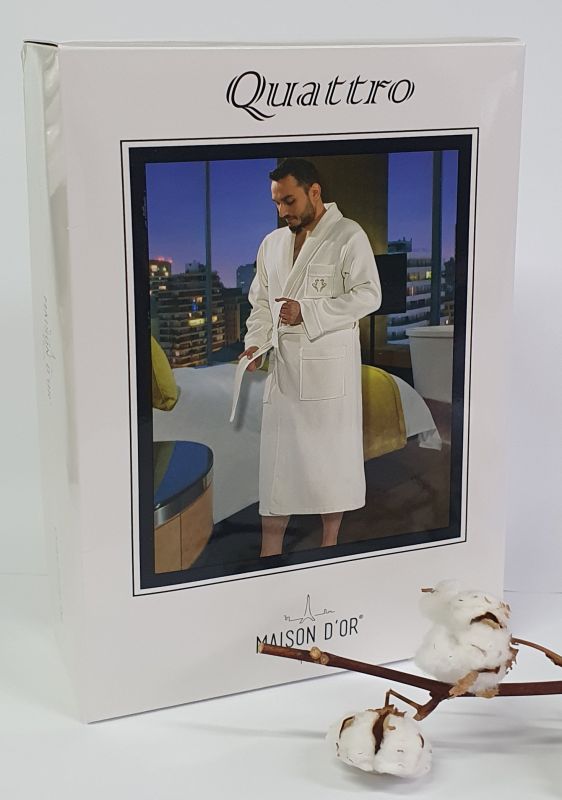 Халат чоловічий Maison D'or Quattro Brown S
