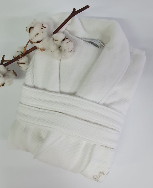Халат чоловічий Maison D'or Quattro White L