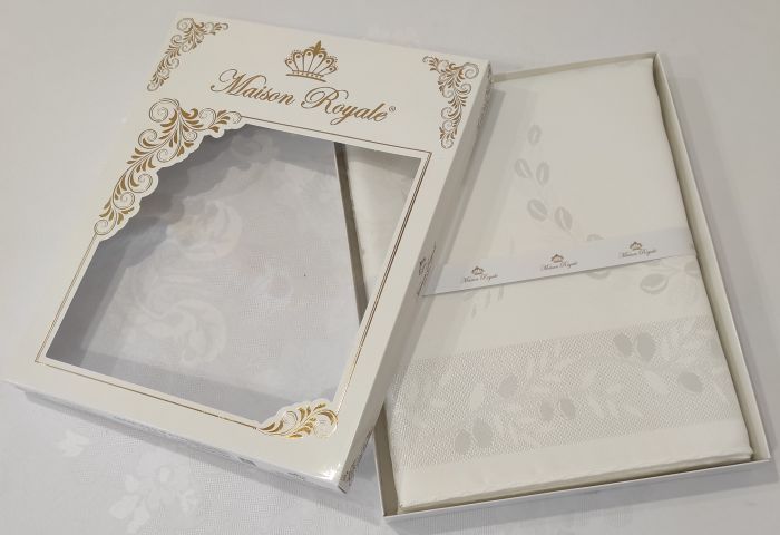Скатертина тефлон Maison Royale 160Q Olive White