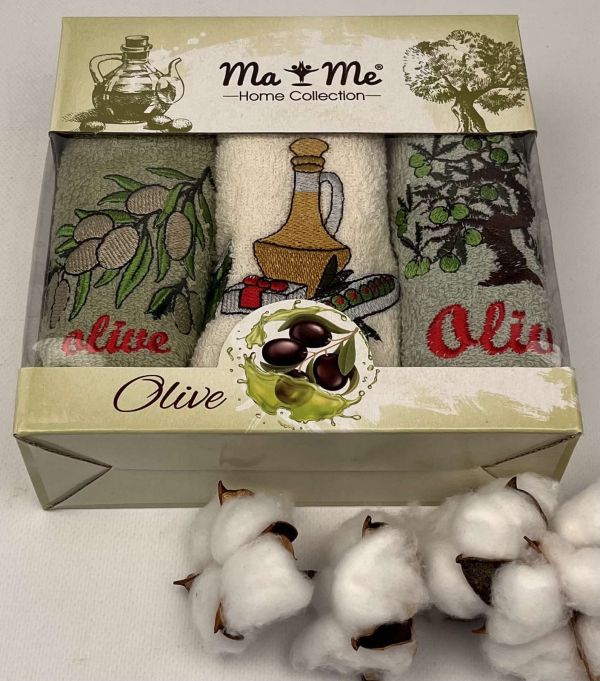 Набір рушників Ma Me 3шт 30x50 Olive Set