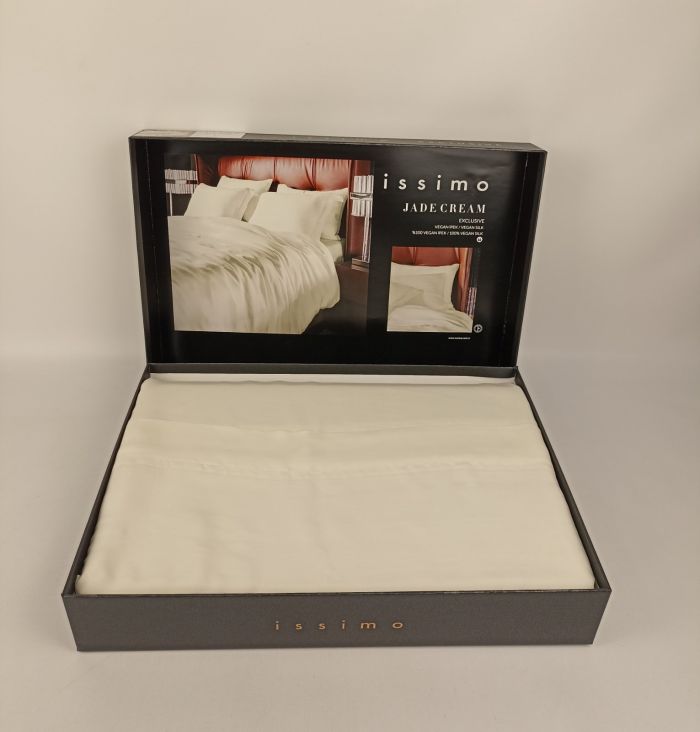 Постільна білизна Issimo Home vegan silk 200х220 Jade Cream
